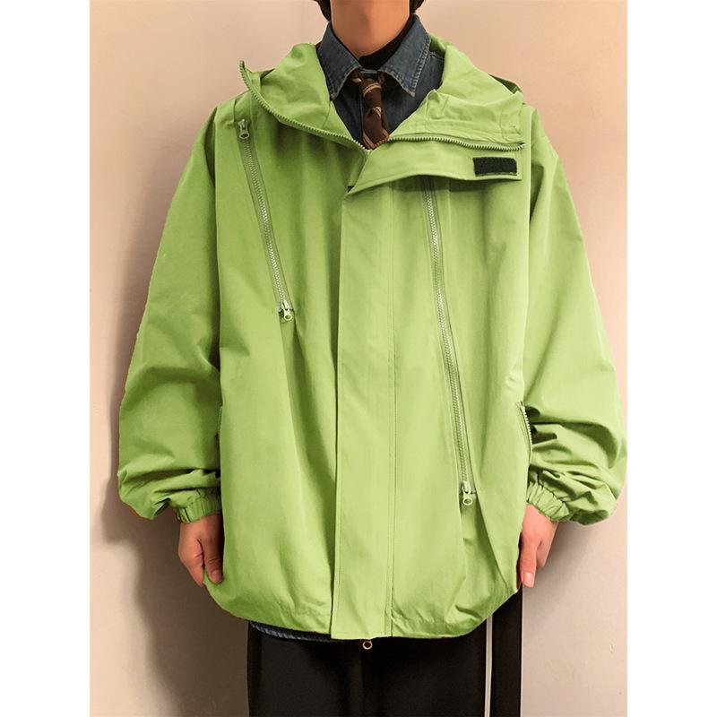 

Весенне-осенняя мужская свободная куртка с капюшоном в гонконгском стиле, мужская модная куртка большого размера для подростков 5XL