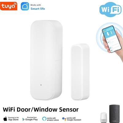 Tuya Wifi Tür Sensor Fenster Eintrag Sensor Sicherheit Einbrecher Tür Sensor Alarm Smart Leben Magnetische Tür Sensor Alexa Google Hause