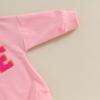 Kleinkind Baby Sweatshirt Strampler Buchstabenstickerei Langarm Jumpsuit für Neugeborenes Mädchen Junge Niedliche Kleidung