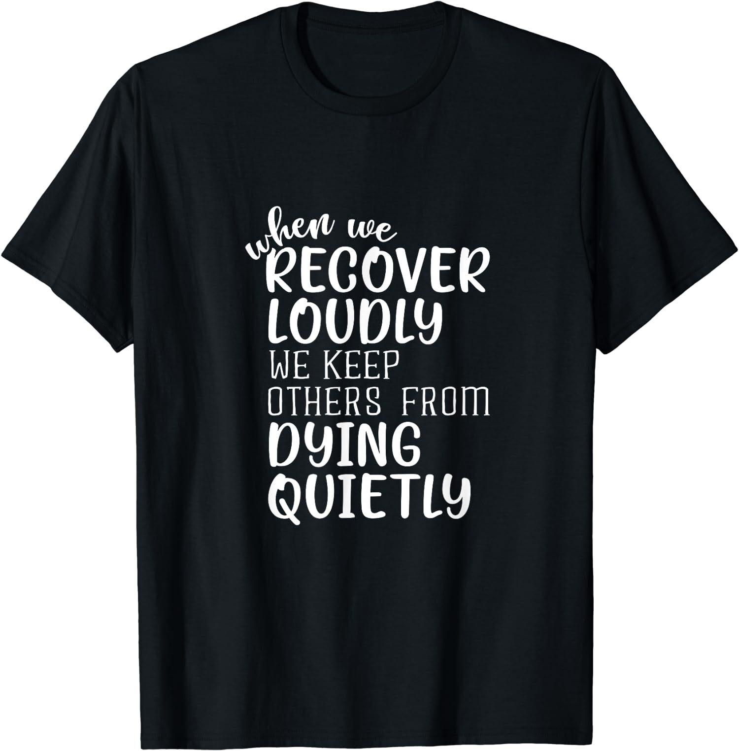 When Recover Sobriety Sober Addiction Recovery T-Shirt S разноцветный