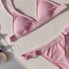 Costum de baie Push Up Femei Micro Bikini Set Bikini Sexy Imbracaminte de plajă solidă Tanga Costume de baie Costum de baie Biquini brazilian