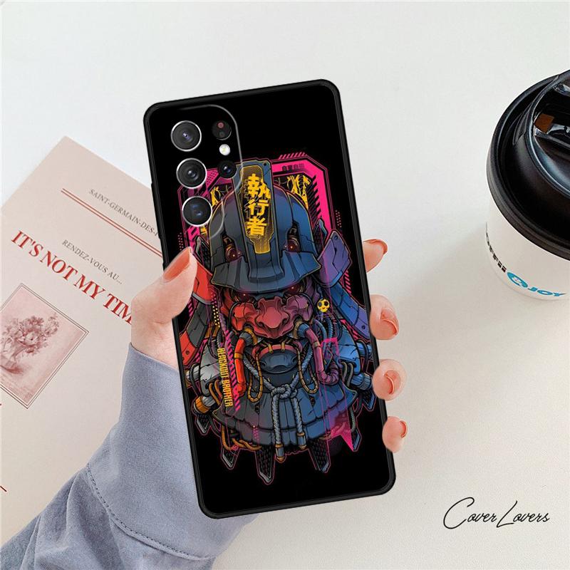 Japanese Hannya Mask Phone Case For Samsung Galaxy S24 S25 S23 S22 Ultra Note 10 20 Plus S20 S21 FE Cover