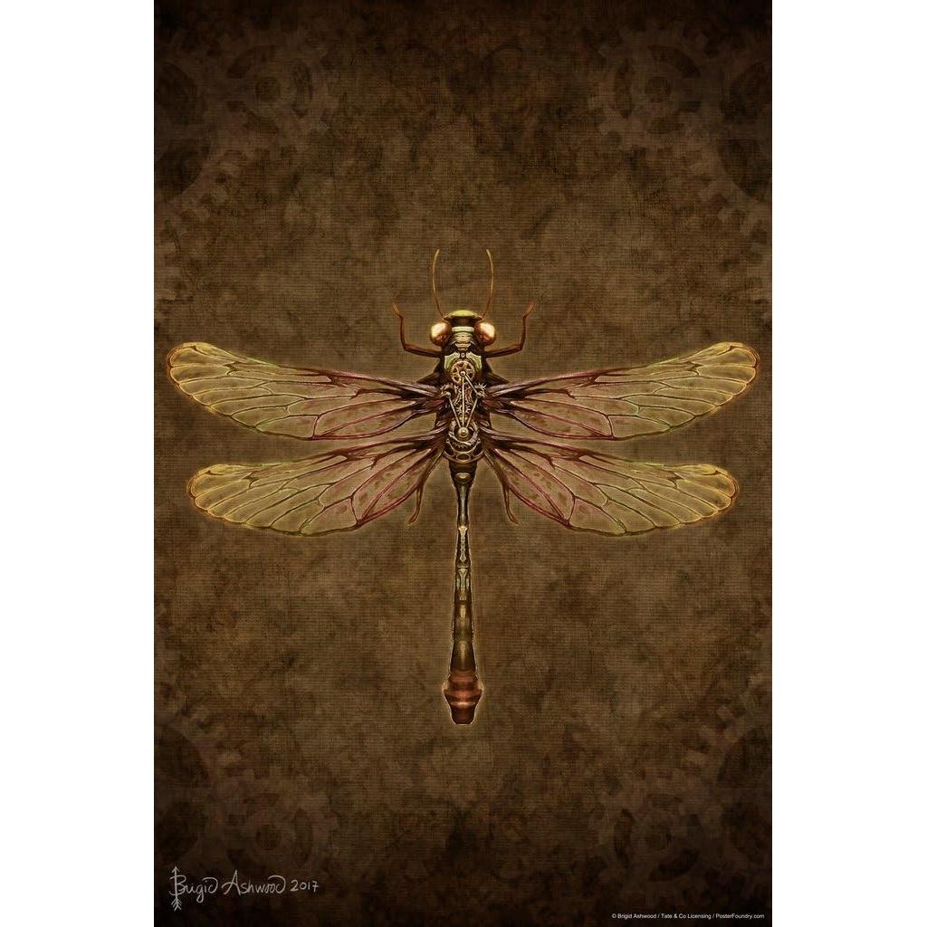 Steampunk Dragonfly Tapestry by Brigid Ashwood 75x100