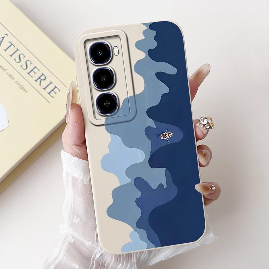 For Itel City 100 4G Phone Case Shell flower 2025 Painted Soft Silicone Proective Coque For Itel City100 Back Cover 6.75''