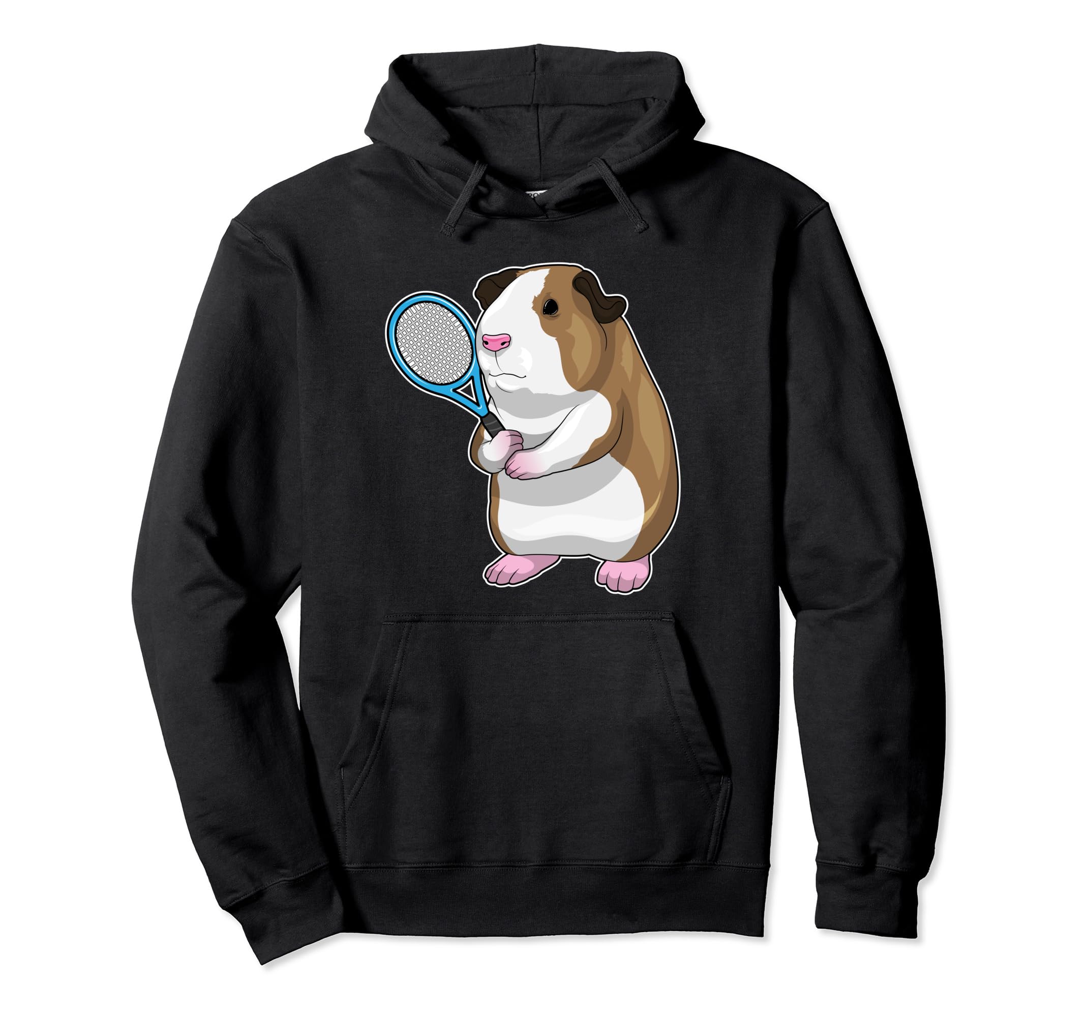 

Guinea pig tennis tennis racket sports hoodie