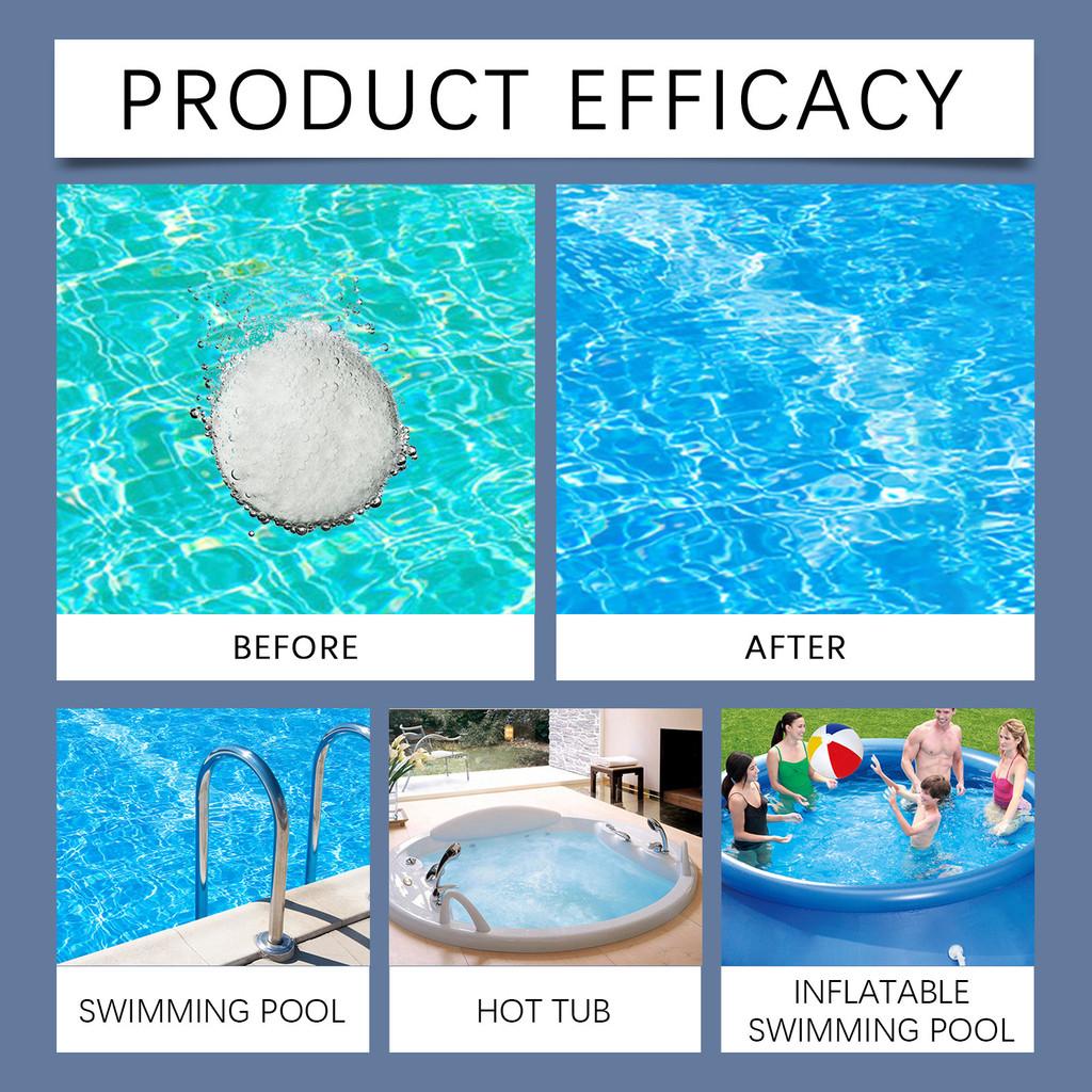 Jaysuing Multi-functional Fast-dissolving Pool Cleaning Tablets For Improved Water Quality