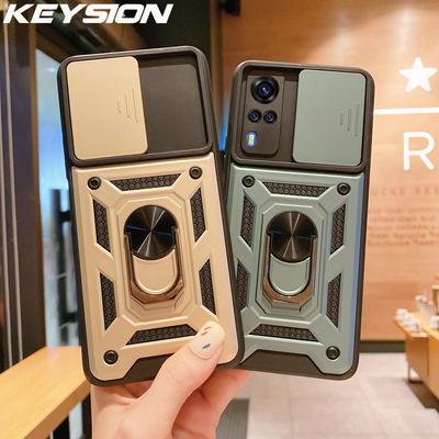 KEYSION נרתיק חסין זעזועים עבור VIVO Y51 Y51A Y31 Y20 sG Y20A Y12 Y15 Y17 כיסוי טלפון להגנת מצלמה בדחיפה עבור VIVO V21