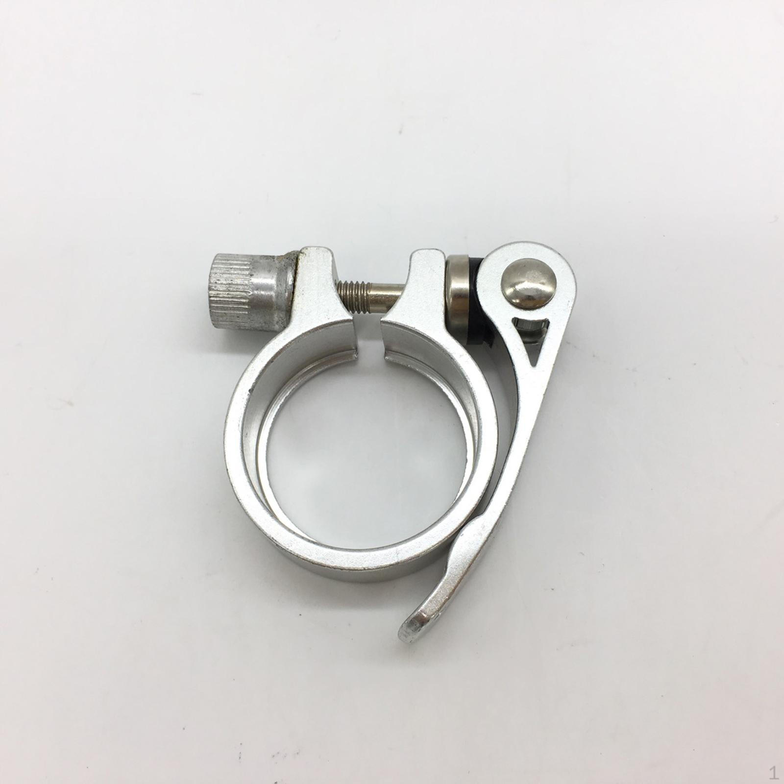 

Bike Seat Post Clamp Seatpost Aluminum Alloy Spare Parts Inner Diameter 38mm Quick Release for срібний
