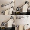 Moderne Space-Aluminium-Saugnapf-Handtuchstange für Badezimmer- und Toilettenaufbewahrung