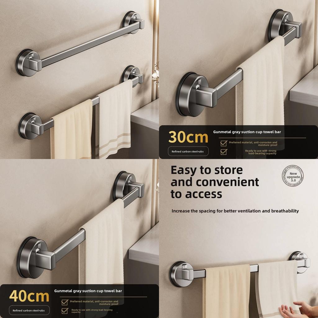 Moderne Space-Aluminium-Saugnapf-Handtuchstange für Badezimmer- und Toilettenaufbewahrung