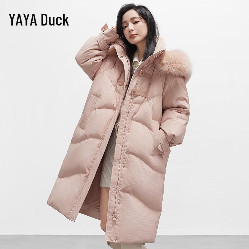 

Жіноча пухова лижна куртка Yaya з капюшоном та коміром з хутра лисиці L