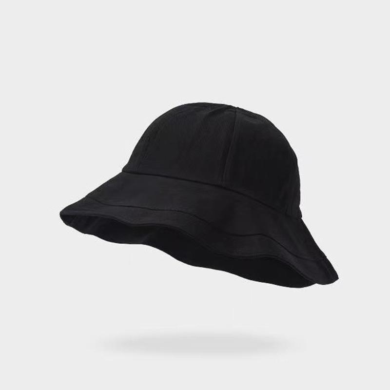 

Унисекс однотонная складная шляпа-ведро для отдыха на природе, солнцезащитная шляпа-панама, кепка в стиле хип-хоп, кепка от солнца для отдыха на природе, кепка рыбака для женщин M(56-58cm) чёрный