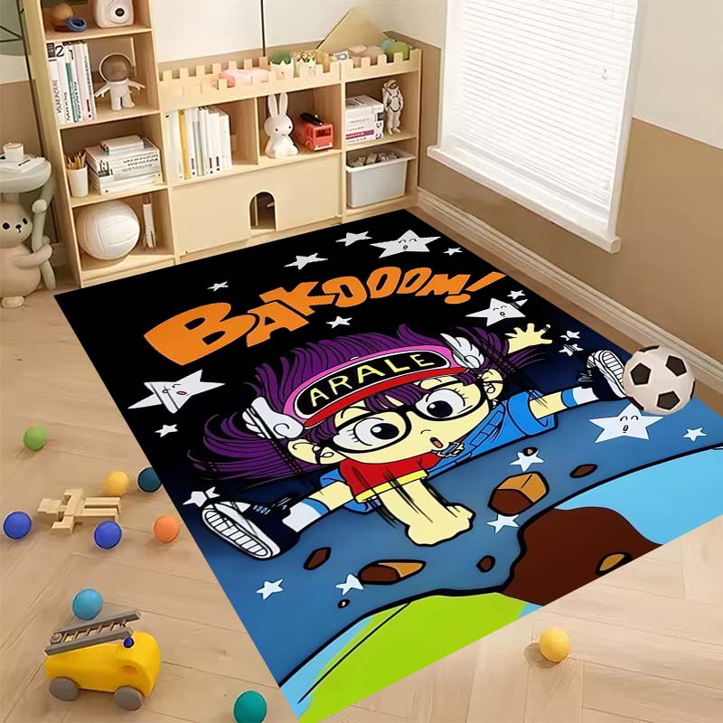 New Cartoon Dr S-Slump Arale Bathroom Rug, Soft Bedroom Floor, Home Laundry Room, Non-Slip Welcome MatCustomizable