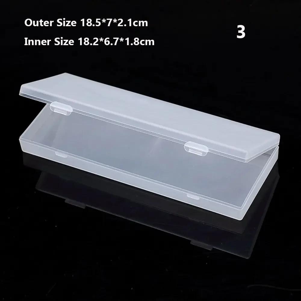DiY Small Square Clear Plastic Storage Box For Jewelry Diamond Embroidery Craft Bead Pill Home Storage Accessories