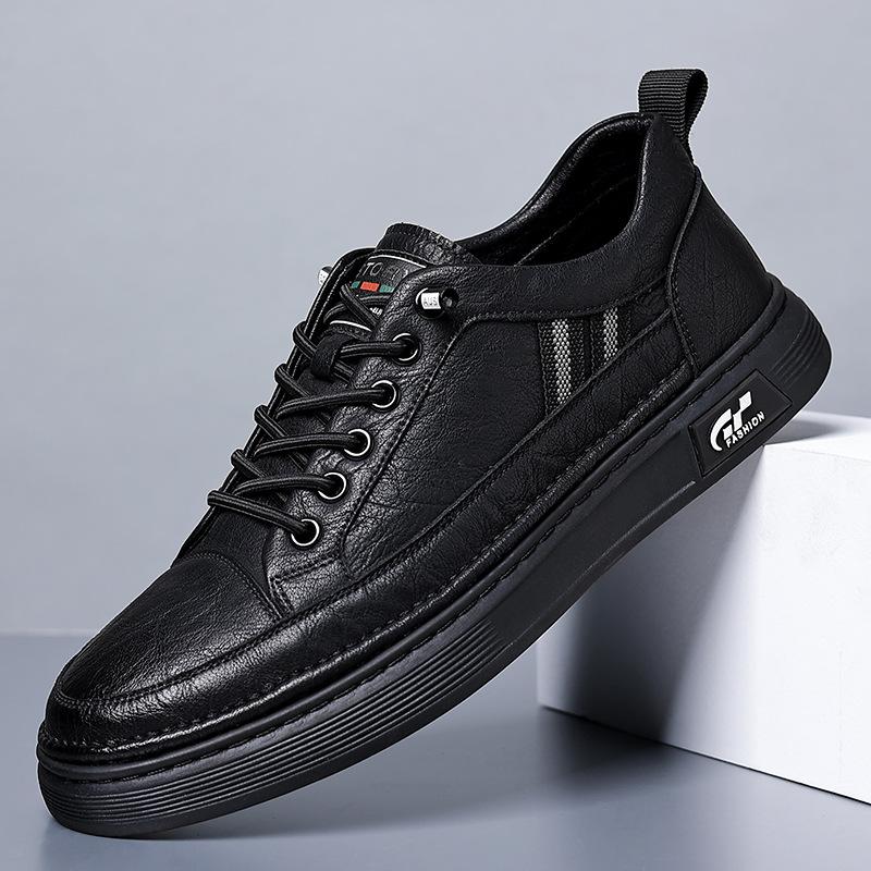 

Men s shoes 2025 new Korean version trend one-pedal youth board shoes men s sports and leisure white shoes 44