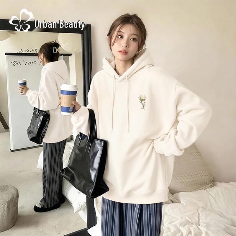 Women s Plus Size Korean Style Hooded Sweatshirt S