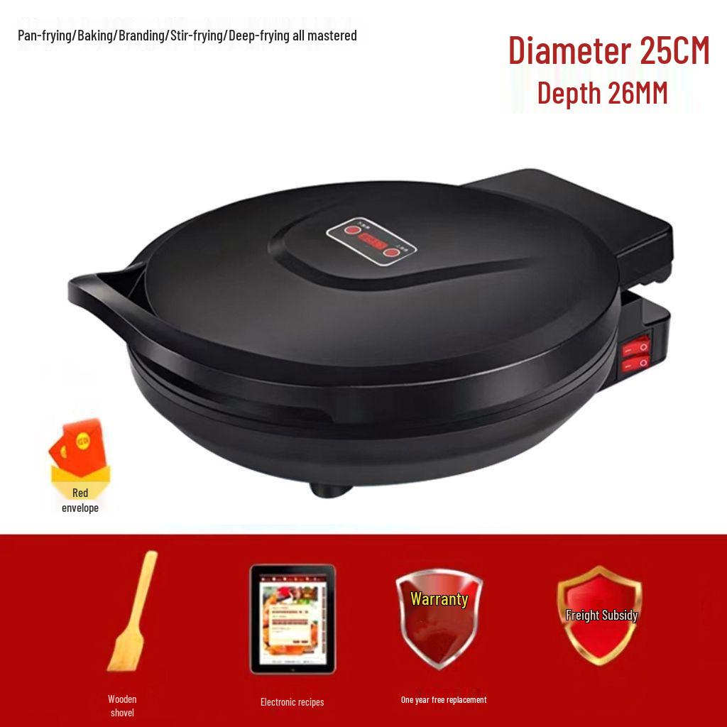 Large Dual-Sided Electric Griddle & Crepe Maker for Home Use