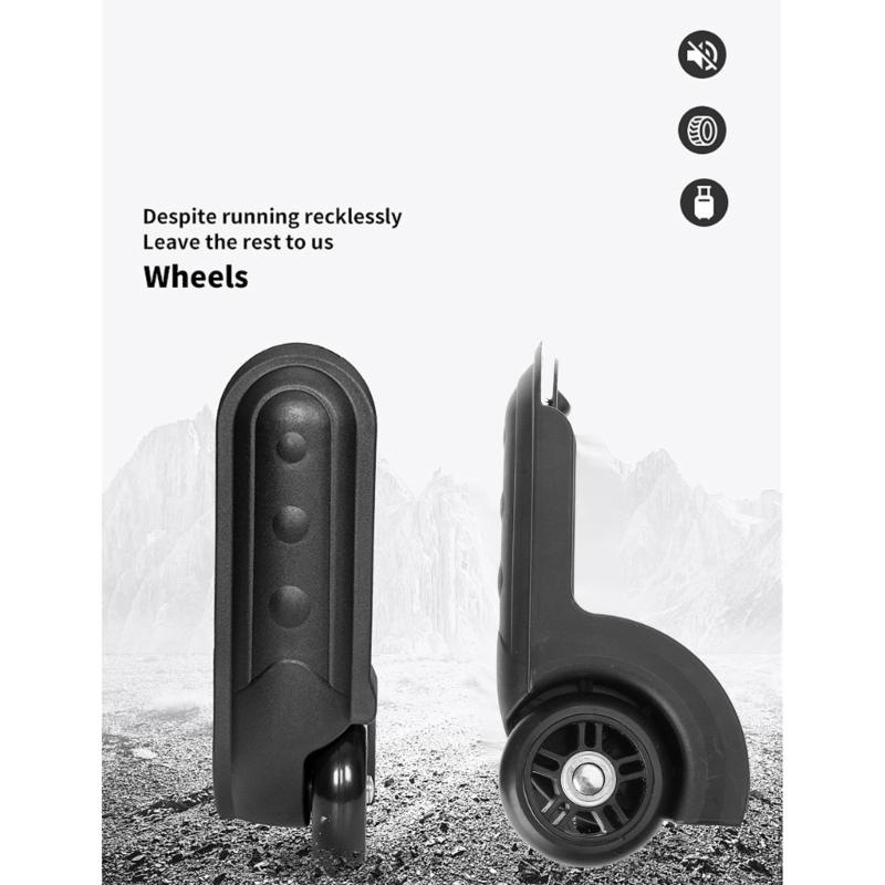 1 Pair DIY Suitcase Replacement Casters Repair Spare Castor Wheels for Travel Luggages Easy Install