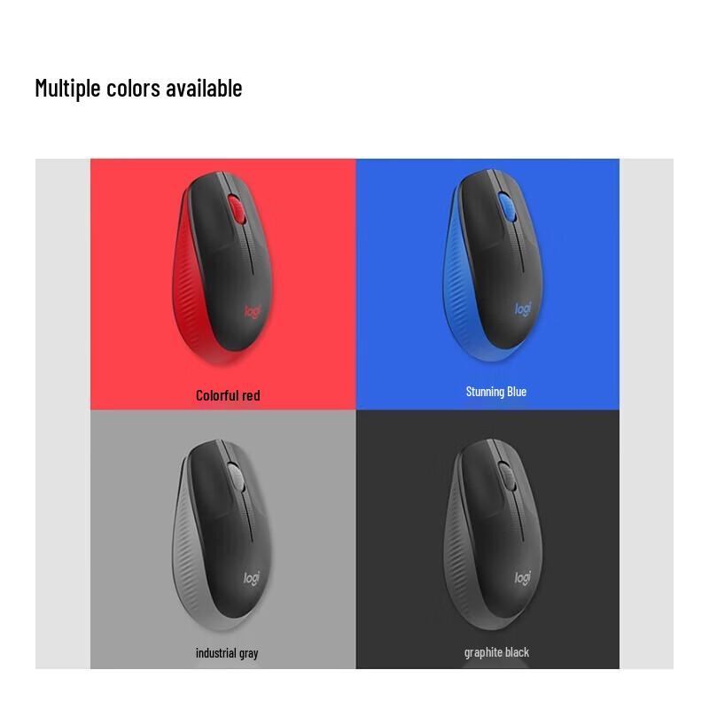 Logitech M190 Full-Size Wireless Optical Mouse