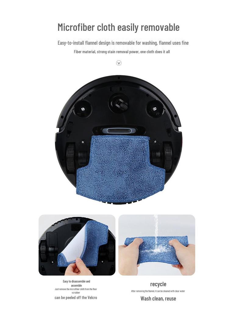 Smart Dual-Use Vacuum: Wet/Dry Mopping Robot - 3-in-1 Sweeping, Suctioning & Mopping Machine