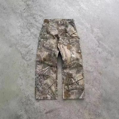Pantalon ample à motif camouflage et feuilles, mode Y2K, nouveau Harajuku, hip-hop, gothique, rétro, couple, décontracté, streetwear américain