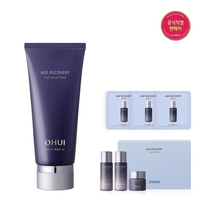 OHUI [26RN] Age Recovery Soft Amino Foam 180ml FREE