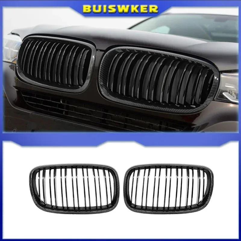 Fit For BMW X5 X6 E70 E71 2007-2013 Front Kidney Grille Matte Glossy Black Sport Racing Intake Grill Car Accessories Body kit