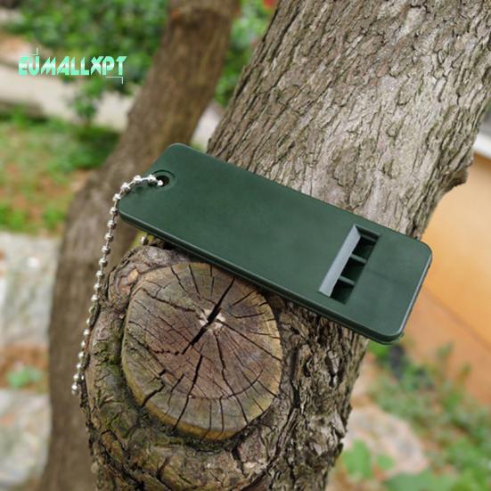 2Pcs 3-Frequency Whistle Keychain High Decibel Survival Camping Hiking Emergency Tool