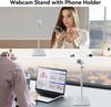 AceTaken White Webcam Magnetic Stand Holder for Logitech Brio 100, Brio 300, Brio 500, C270, C310 Webcams