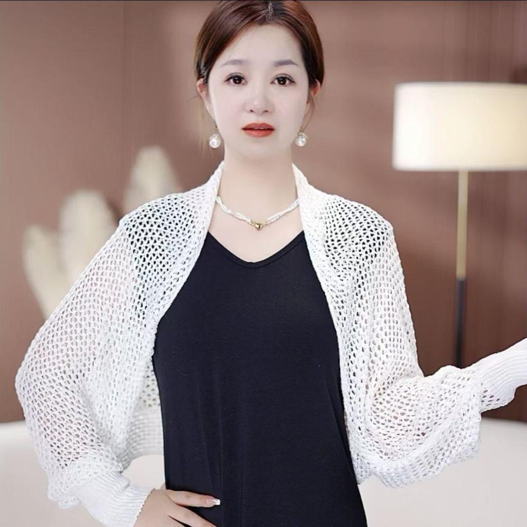 Ice Silk Long Sleeve Shawl: Versatile Fashion for Summer and Autumn
