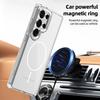 QGeeM For Samsung S24/S25 Plus Ultra phone case magnetic transparent anti drop Samsung S23FE/S24FE A15 A16 A17 A26 protective case for men and wome