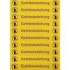 Sheet of Labels - ICH-ZAPFE.DE - Drinks Line Sticker - Black - 20 Labels - Mixed