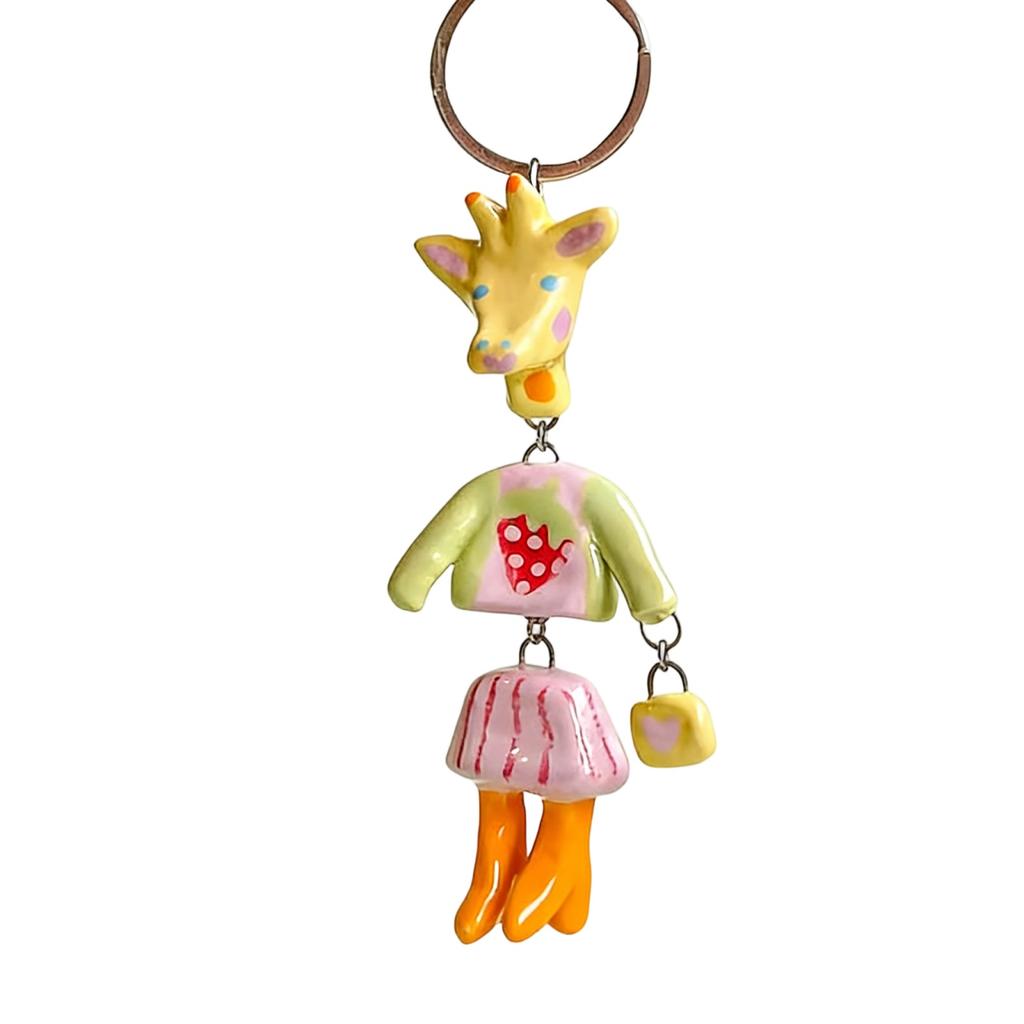 Animal Keychains , Cute Little Animal Keychains, Resin Key Accessories, Suitable For Keys, Bags, And Gifts.