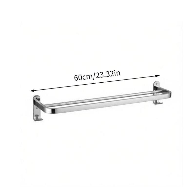 Stainless Steel Towel Rack 40cm 50cm 60cm 80cm Strong Bathroom Wall Shelf Organizer for Home Toilet Hanging