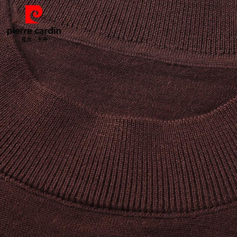 Pierre Cardin Men's 100% Pure Wool Short Sleeve Half Turtleneck Sweater