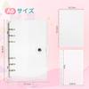 A6 Size Large Transparent Sticker Binder Includes 20 Removable Sticker 3D Sticker Planner Gift 6-Hole Sheets, Storage, Decoration, Scrapbook, Girl's