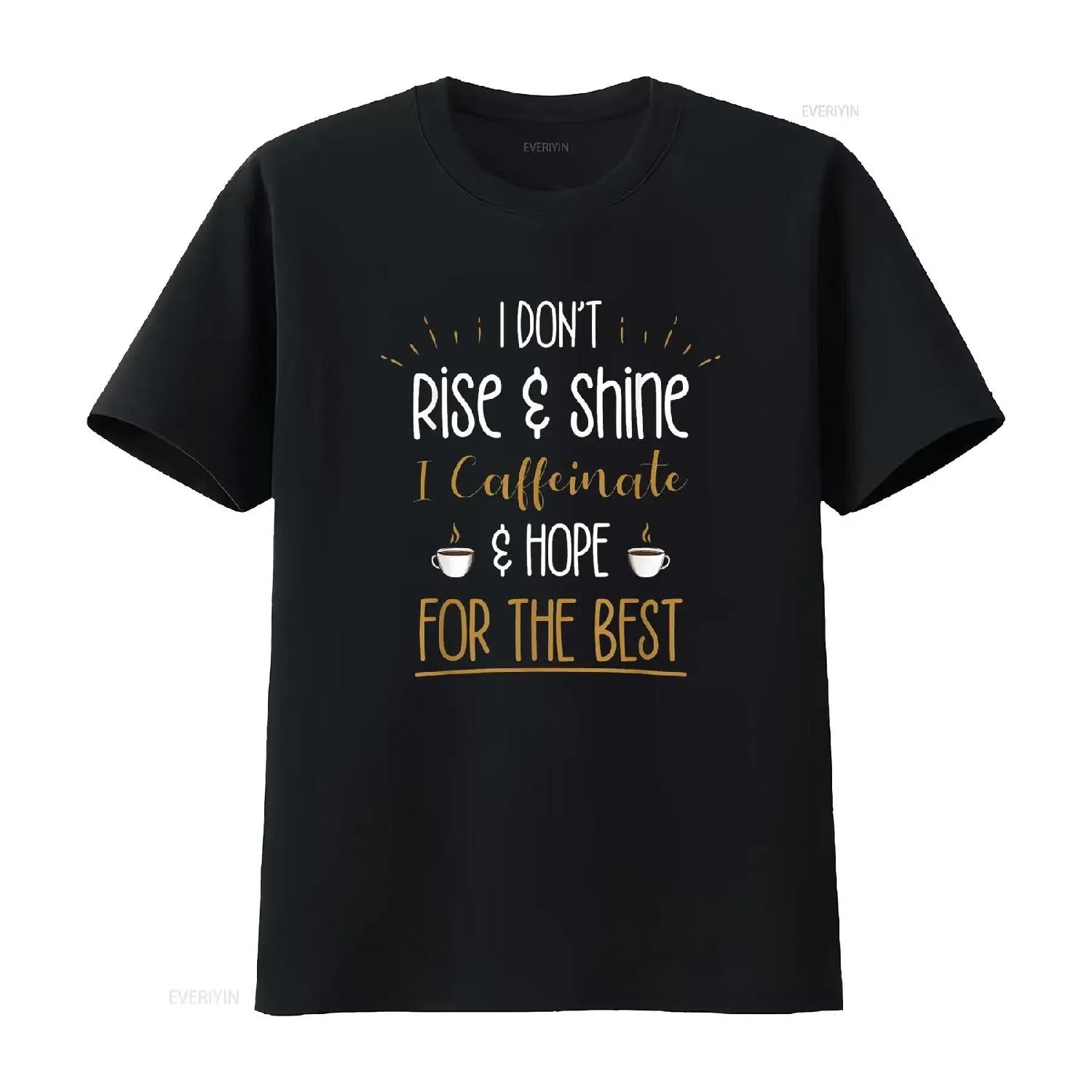 

I Caffeinate Hope For The Best Funny Coffee Lover T Shirt Black 2X Large vintage Washed homme Stretched Slightly XXXXXL чорний