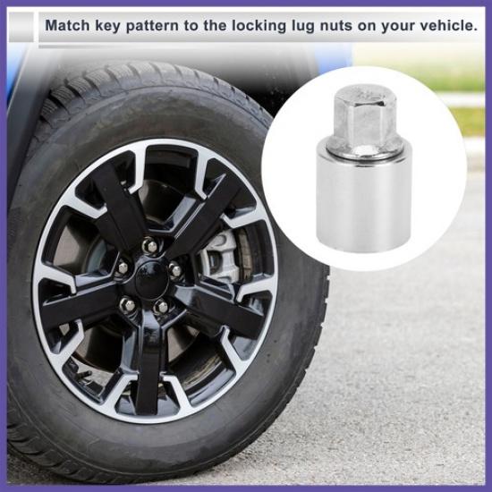 #802 Wheel Lock Lugnut Antitheft Screw Nuts Removal Key Socket for Jeep Compass