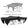 Outdoor Courtyard Patio Waterproof Dust-proof Table Tennis Table Cover Black 280x153x73cm Table Cover Outdoor Table Dust Cover