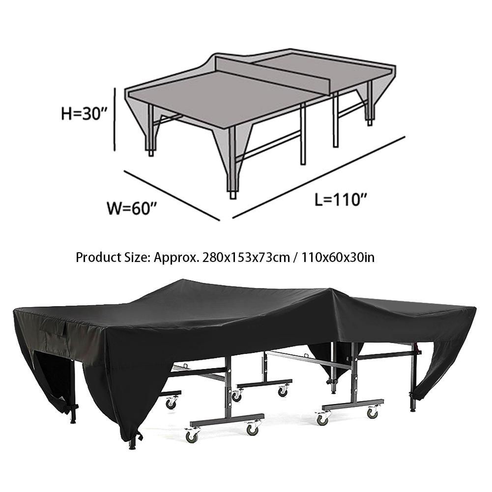 Waterproof Dust Proof Ping Pong Tables Terrace Long Tables Cover Table Tennis Table Cover Outdoor Courtyard Patio  280*153*73cm