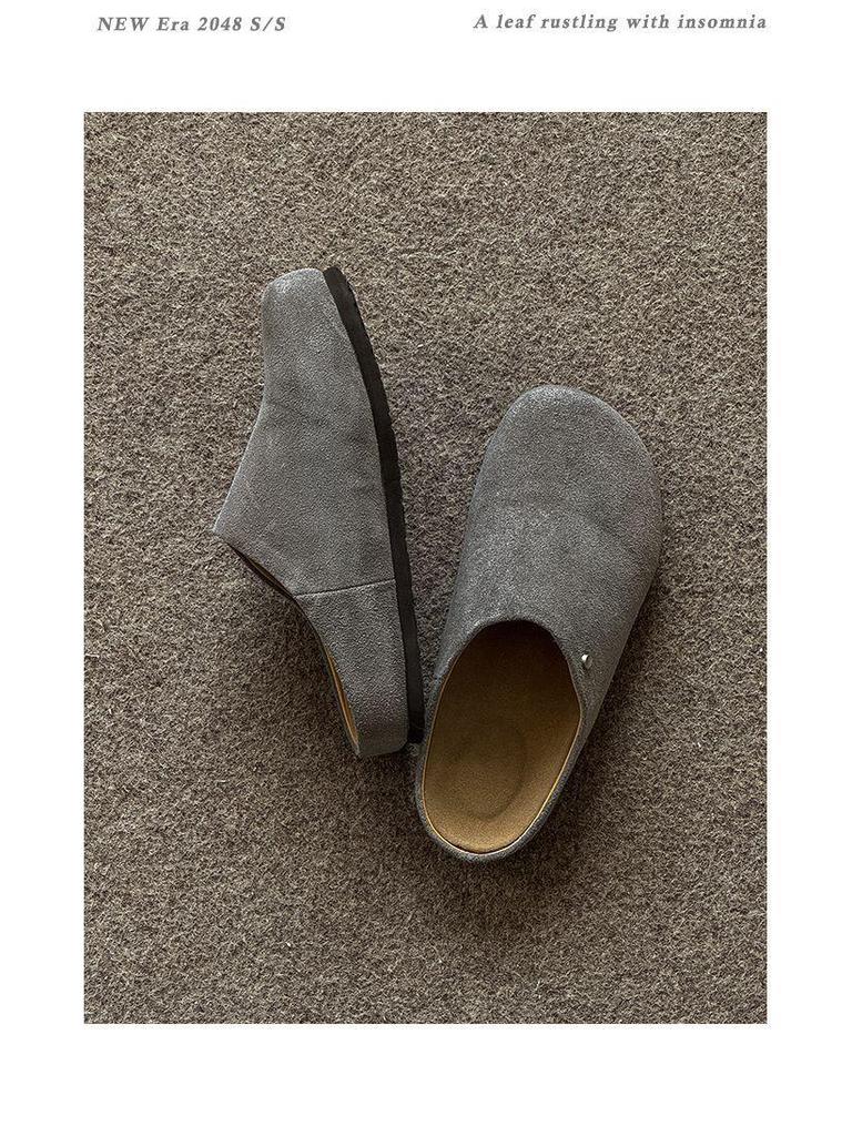 Unisex Retro Suede Slip-On Birkenstock Mules - Summer Breathable Clogs