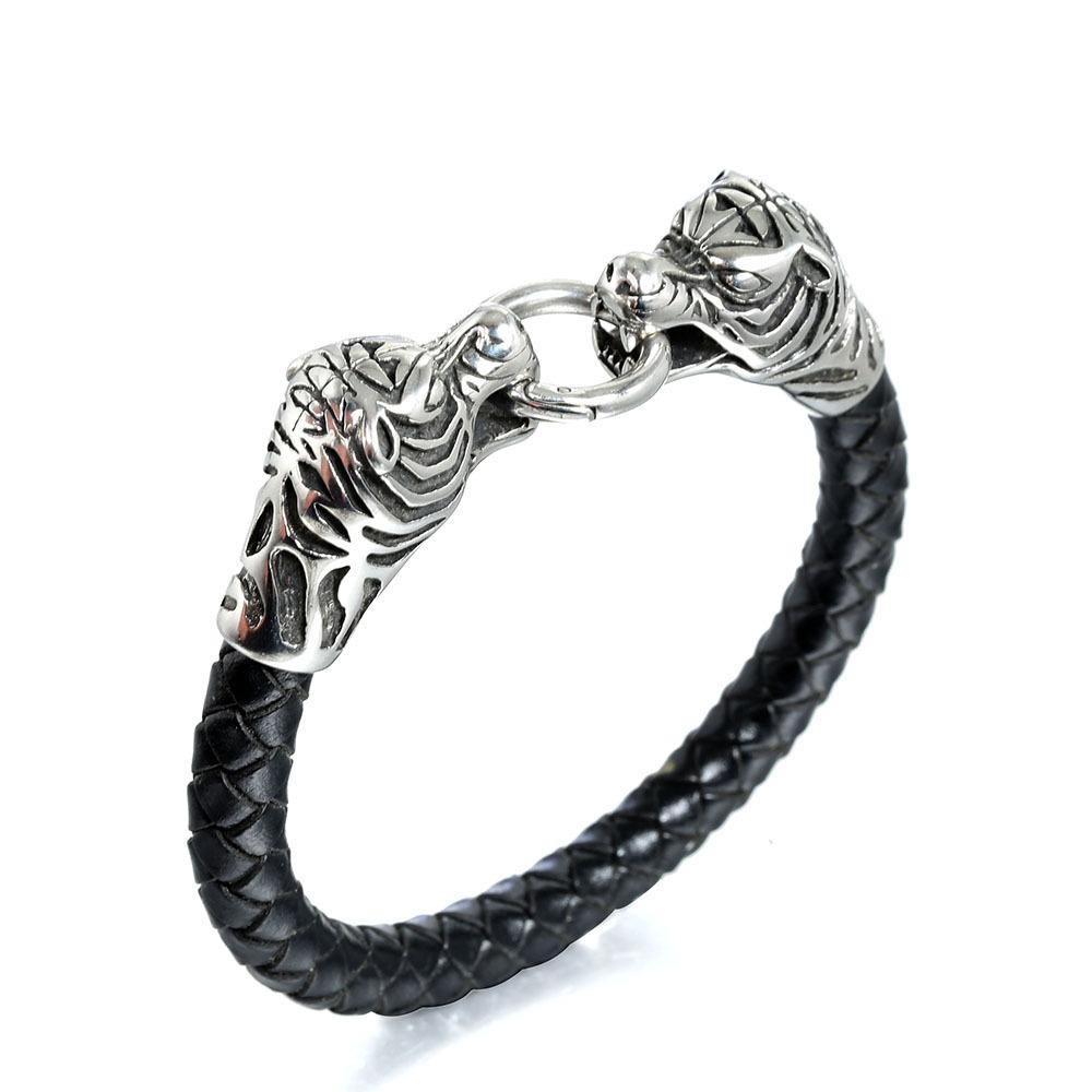 Leather rope woven bracelet Men s personality bracelet Magnetic buckle bracelet Ethnic style jewelry Fashion daily jewelry gift accessories