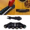 Ebony Guitar Bridge Pins with Bridge Pin Puller Set Bass Guitar Bridge Pegs Stringed Instruments String Nail Remover
