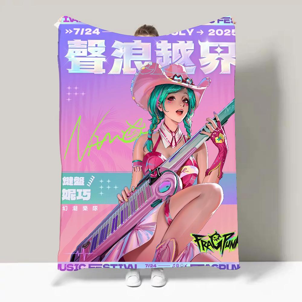 Game F-Fragpunk Blanket Design Lightweight For Dorms, Naps, Living Room, Office,Sofa,All-Season 30x40in