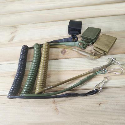 Multifunctional Tactical Belt with Anti-Loss Lanyard and Carabiner Key Chain