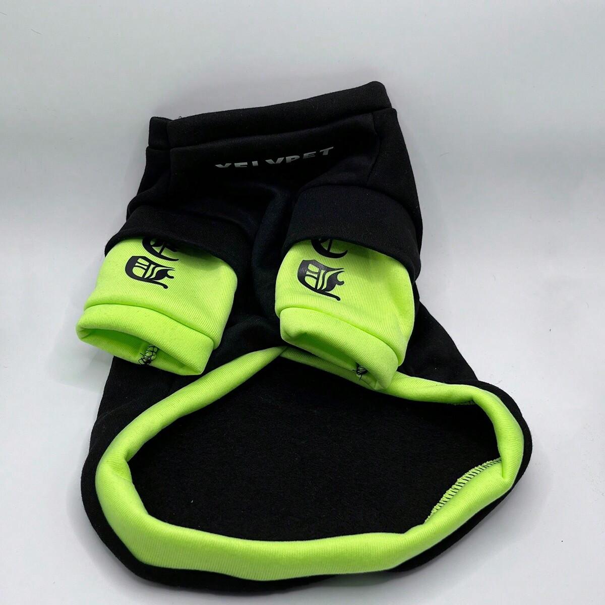 

1pc-Winter warm and safe print, patchwork color dog hoodie, suitable for small and medium-sized dogs S