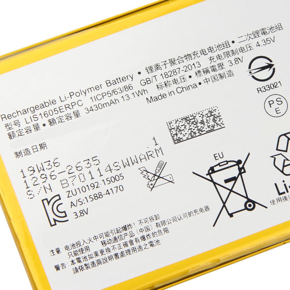 Dobíjecí lithiová baterie Pro SONY Xperia Z5 Premium Z5P Dual E6853 E6883 LIS1605ERPC Baterie do telefonu 3430mAh