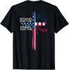 Stand for the Flag, Kneel for the Cross T-Shirt ON BACK