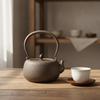 Iron Teapot Handmade Cast Uncoated Kettle for Tea Lovers,