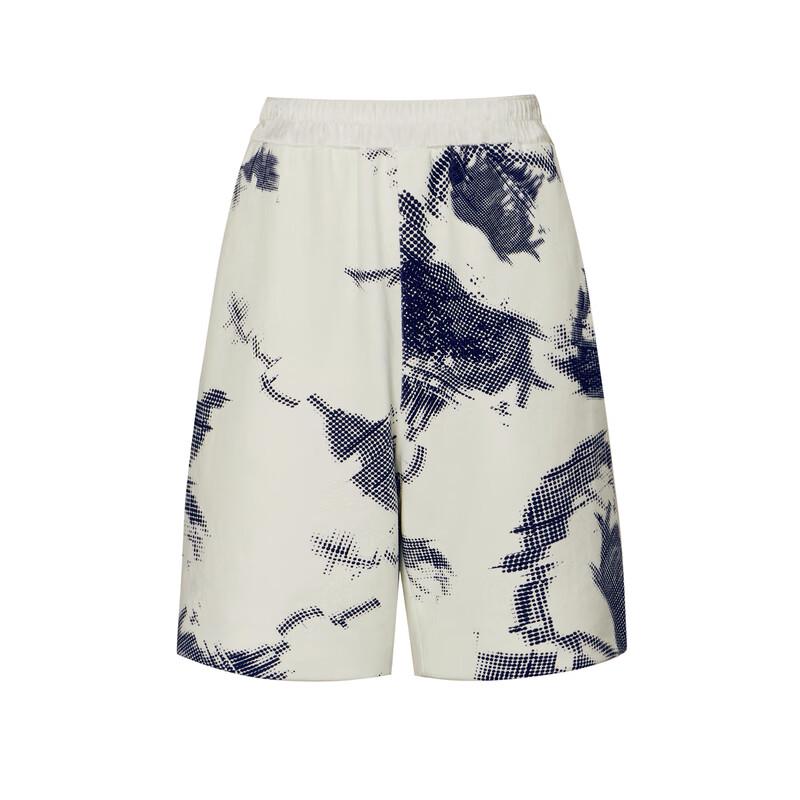 LESS 2023 Spring Loose Fit Elastic Waist Capri Pants